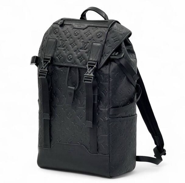 Мужской рюкзак Louis Vuitton мужской кожа черный 190594