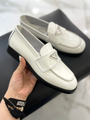Лоферы Prada женский кожа белый 40921-2