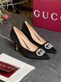 Женские туфли Gucci женский замша черный l5733099-1