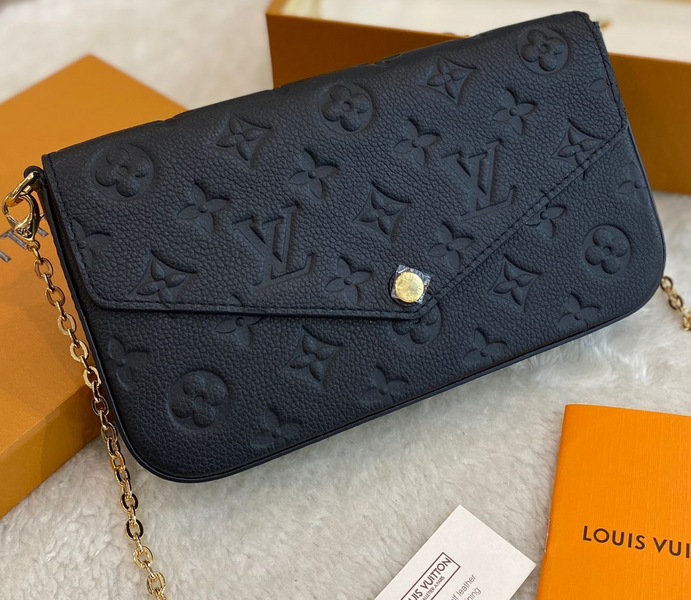 Сумка Louis Vuitton Felicie женский канва черный 97006