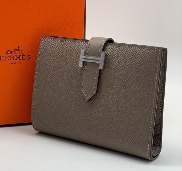 Кошелек Hermès женский кожа графитовый 31868