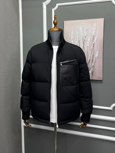 Мужской пуховик Hermès мужской черный 167820-3