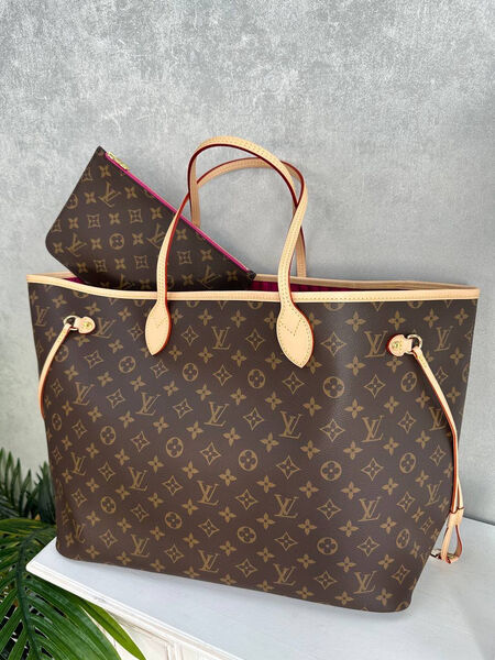 Сумка Louis Vuitton Neverfull женский кожа 97474-6
