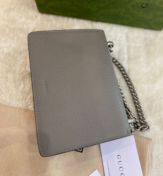 Сумка Gucci Dionysus Mini женский кожа графитовый 97063-3