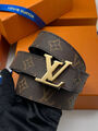 Женский ремень Louis Vuitton женский кожа черный 139064-7