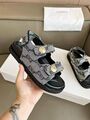 Женские сандалии Balenciaga женский текстиль серый e7492383-1