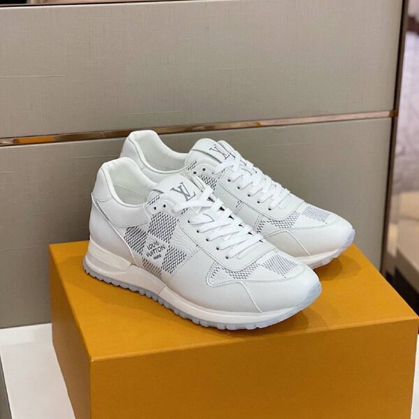Мужские кроссовки Louis Vuitton Run Away мужской кожа белый k3602053-1-3