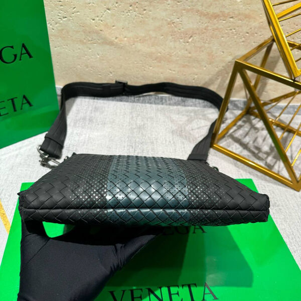 Мужская сумка мессенджер Bottega Veneta мужской черный 200791-4