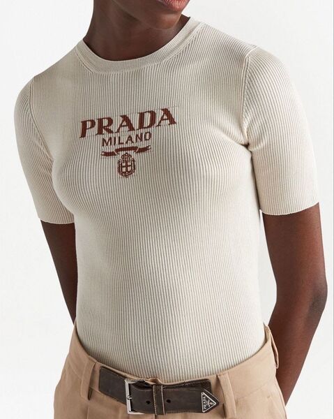 Футболка Prada женский белый 123368