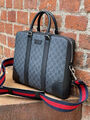 Мужской портфель Gucci мужской канва графитовый 52068-5