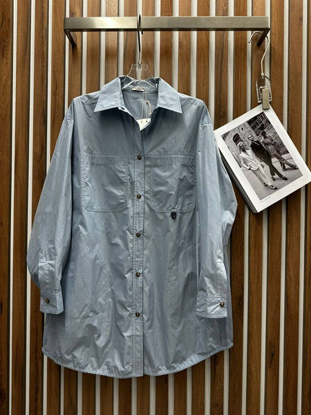 Ветровка Brunello Cucinelli женский бирюзовый 153221-5