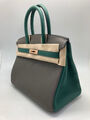 Сумка Hermès Birkin 30 ручная работа женский кожа графитовый 100591-3