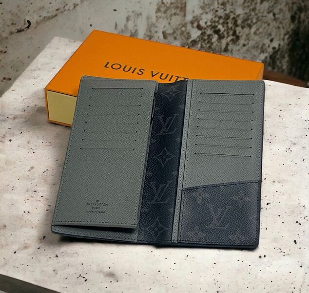 Мужской портмоне Louis Vuitton мужской кожа бирюзовый 52028-2