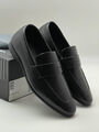 Мужские лоферы Zegna мужской кожа черный 145408-3