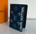 Визитница Louis Vuitton мужской кожа синий 149883-1