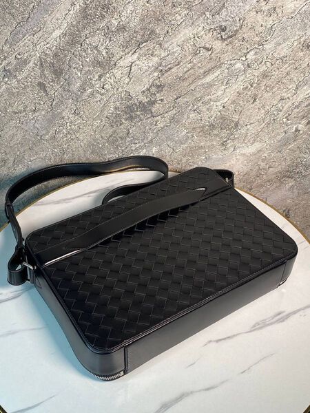 Мужской портфель Bottega Veneta мужской кожа черный 173552-8