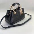 Сумка Christian Dior Lady женский кожа черный 103476-2