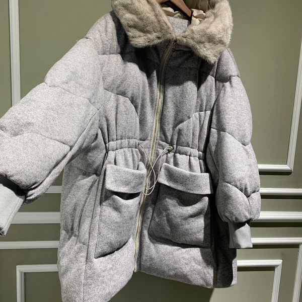Пуховик Loro Piana женский графитовый 62833-6