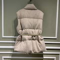 Жилет двусторонний Loro Piana женский бежевый 22803-4