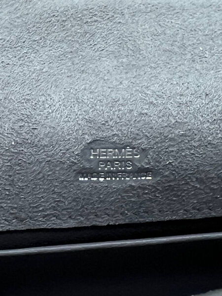 Сумка Hermèskelly Pochette женский замша графитовый 155749-8