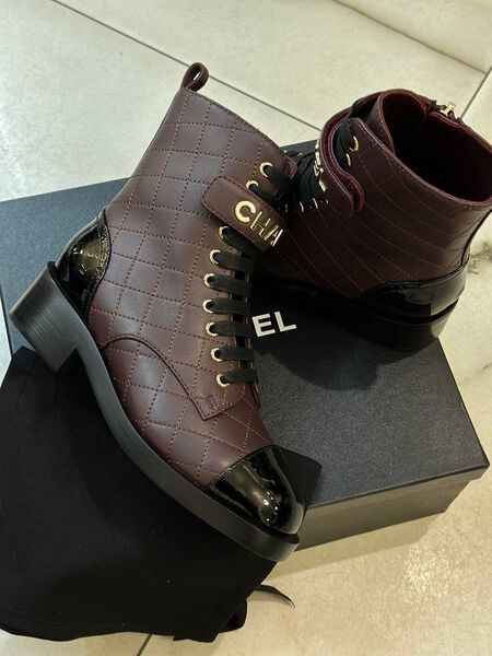 Ботинки Chanel женский кожа 125157-3