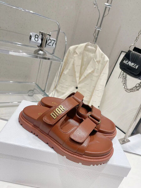 Шлепки Christian Dior женский кожа 106522-2