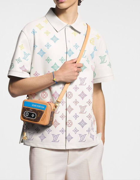 Сумка Louis Vuitton женский кожа бежевый 194115-5