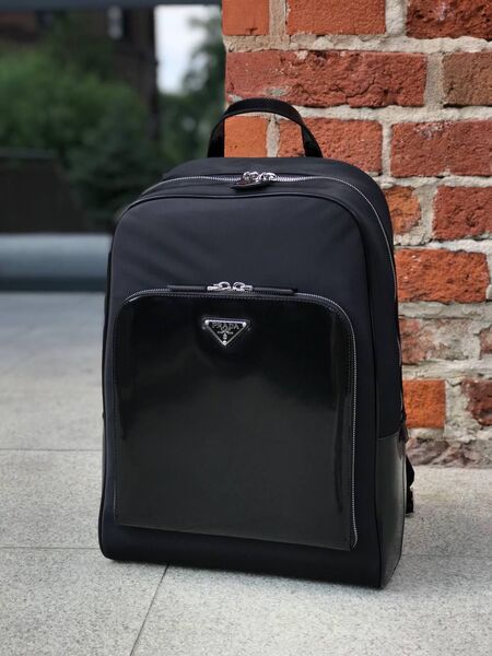 Рюкзак Prada мужской нейлон черный 65312-6