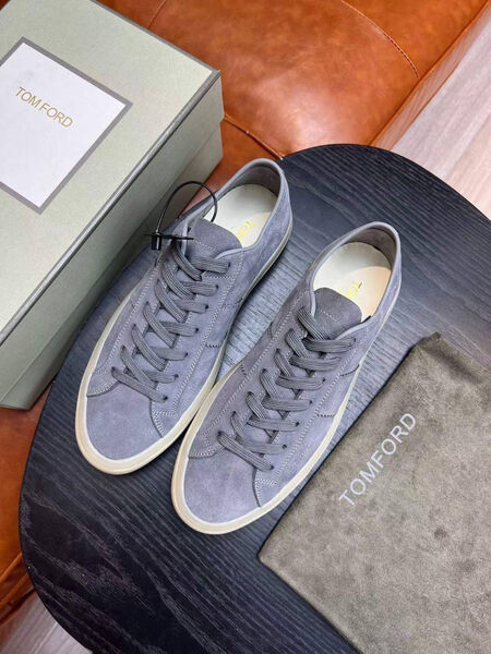 Мужские кеды Tom Ford мужской замша графитовый 145727-2
