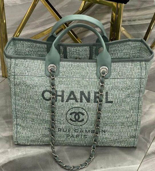 Сумка Chanel Shopping женский бирюзовый 73920