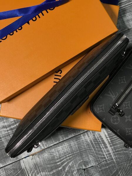 Клатч мужской Louis Vuitton мужской канва графитовый 26214-5