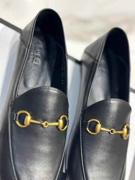 Лоферы Gucci женский кожа черный 99933-5