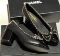 Туфли Chanel женский кожа черный 158421-1