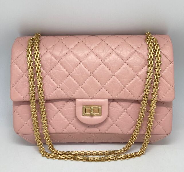 Сумка Chanel Vintage 28 см женский кожа оранжевый 102742