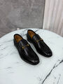 Мужские лоферы Gucci мужской кожа черный 185675-2
