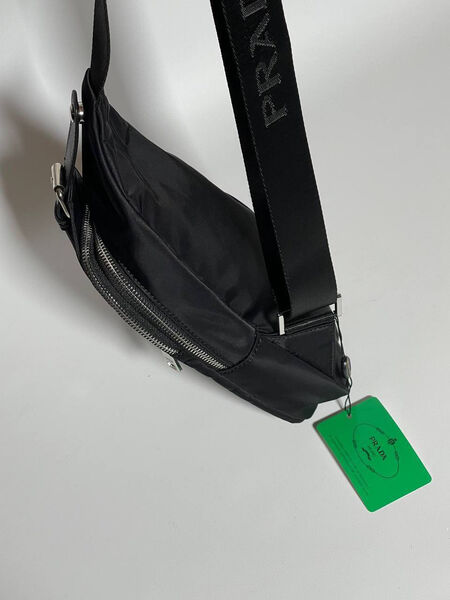 Мужская сумка слинг Prada мужской нейлон черный 132405-4
