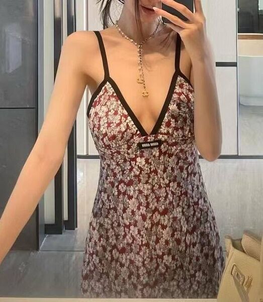 Платье Miu Miu женский бордовый 187796
