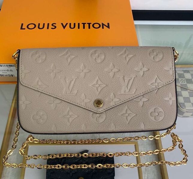 Сумка Louis Vuitton женский кожа бежевый 76160