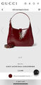 Сумка Gucci женский кожа бордовый 144858-3
