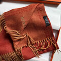 Мужской шарф Hermès мужской бордовый 169884-2