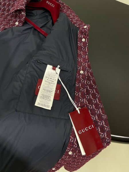 Рубашка Gucci женский бордовый 195705-4