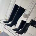Ботильоны Balenciaga женский кожа черный 92205-4