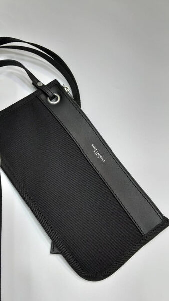 Сумка Saint Laurent женский текстиль черный 155656-4