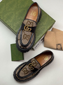 Лоферы Gucci женский кожа бежевый 96003-4