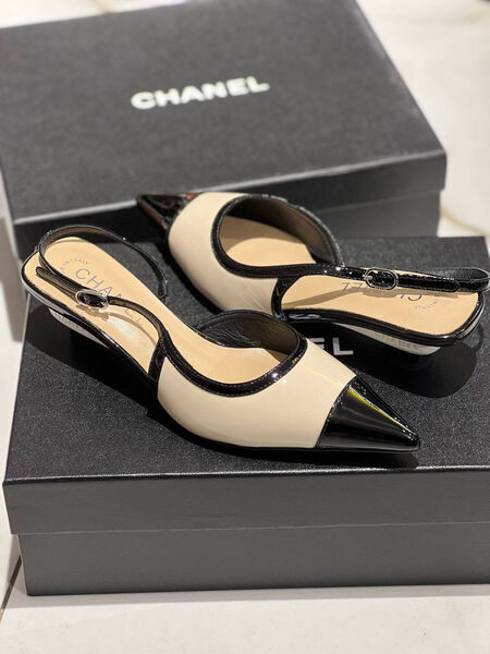 Туфли Chanel женский кожа бежевый 139274-4
