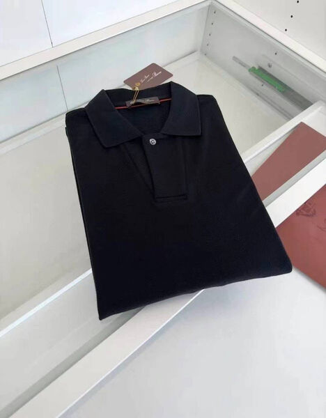 Мужское поло Loro Piana мужской черный 125318-5