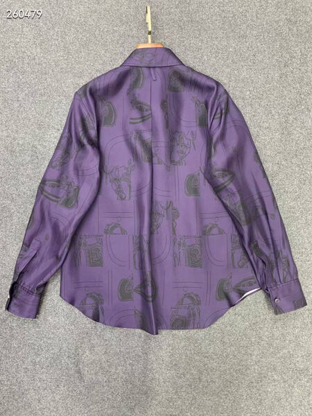 Рубашка Hermès женский фиолетовый 173629-3