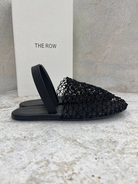 Шлепки The Row женский сетка черный 148785-2