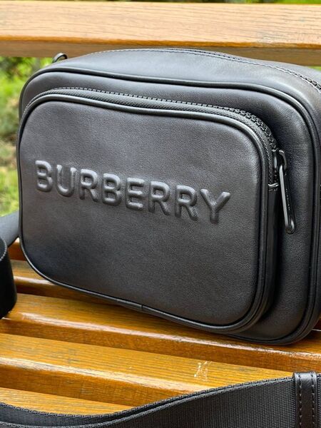 Мужская сумка мессенджер Burberry мужской кожа черный 42720-3