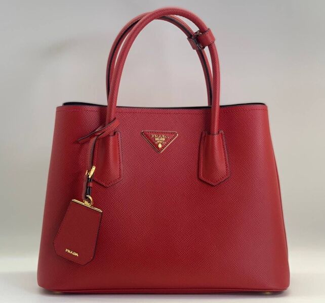 Сумка Prada женский кожа swift винный 119121
